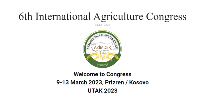 6. Uluslararası Tarım Kongresi (UTAK2023)